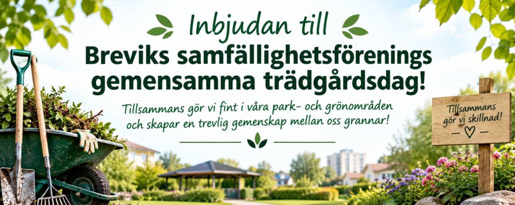 Städdagen banner till städdagen